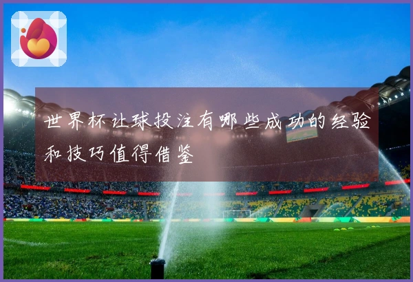 世界杯让球投注有哪些成功的经验和技巧值得借鉴